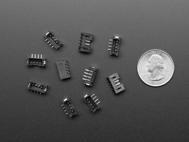 JST PH 2mm 4-pin Vertical Connector (10-pack) - STEMMA