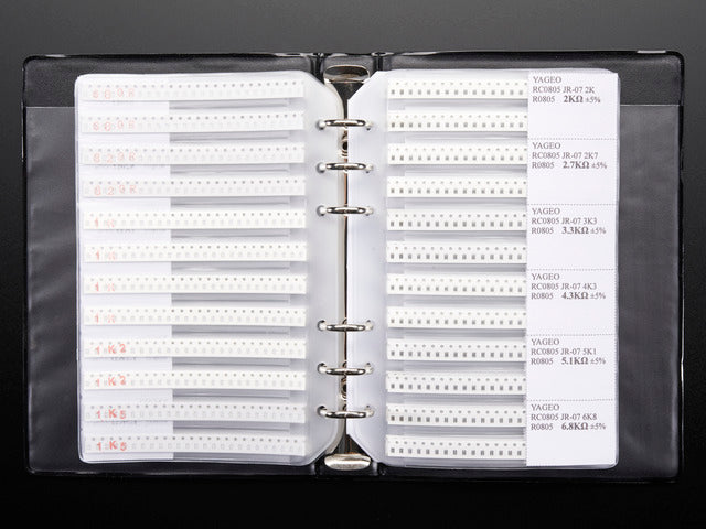 SMT/SMD 0805 Resistor and Capacitor Book - 3725 pieces