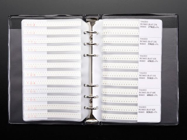 SMT 0603 Resistor and Capacitor Book - 3725 pieces