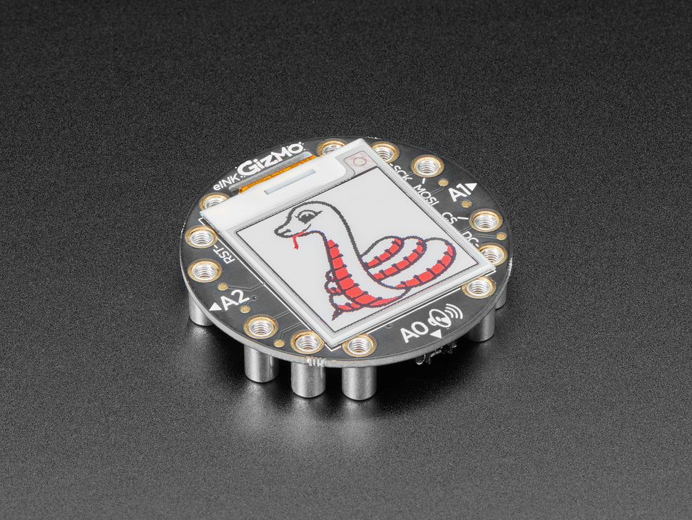 Circuit Playground 152x152 Tri-Color E-Ink Gizmo