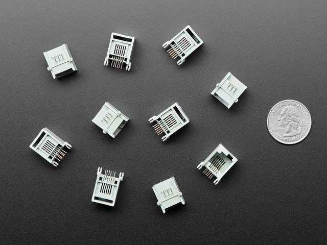 RJ12 Jack Connectors - EV3/NXT LEGO Compatible - Pack of 10