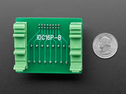 DIN Rail 2x8 IDC to Terminal Block Adapter Breakout
