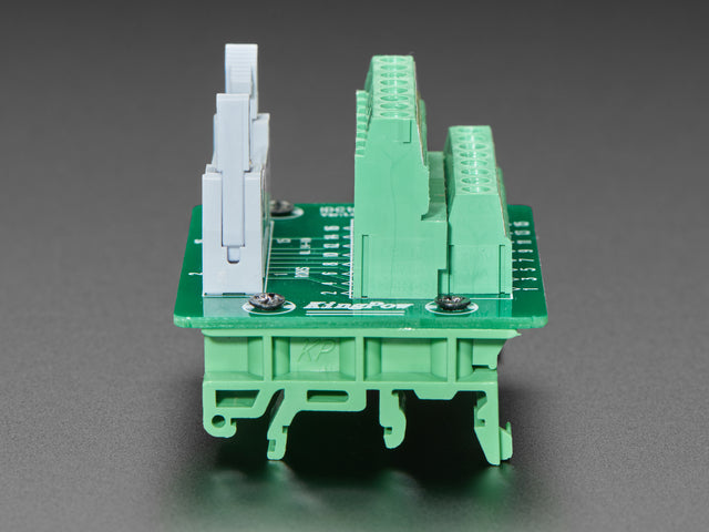 DIN Rail 2x8 IDC to Terminal Block Adapter Breakout