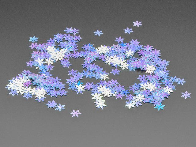 Shimmering Snowflake Glitter - 8mm