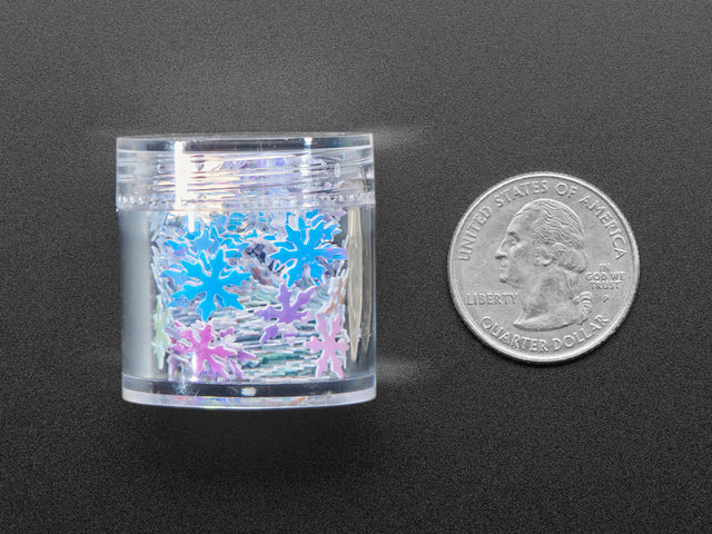 Shimmering Snowflake Glitter - 8mm