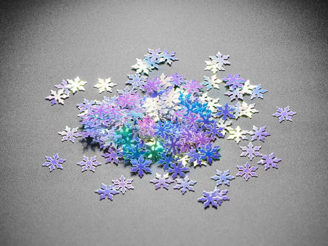 Shimmering Snowflake Glitter - 8mm