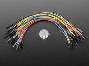 Premium Silicone Covered Female-Female Jumper Wires - 200mm x 40