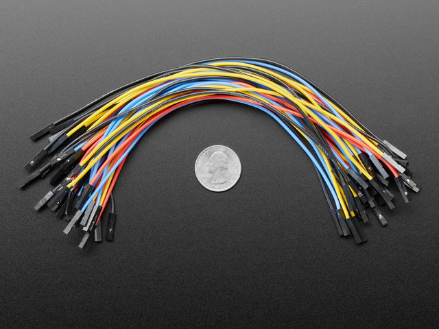 Premium Silicone Covered Female-Female Jumper Wires - 200mm x 40