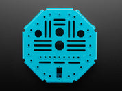 Octagon Chassis Frame - Blue Plastic - 16cm x 16cm x 4cm