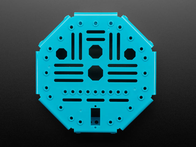 Octagon Chassis Frame - Blue Plastic - 16cm x 16cm x 4cm
