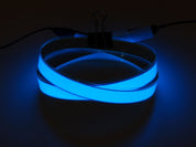 Blue Electroluminescent (EL) Tape Strip - 100cm w/two connectors