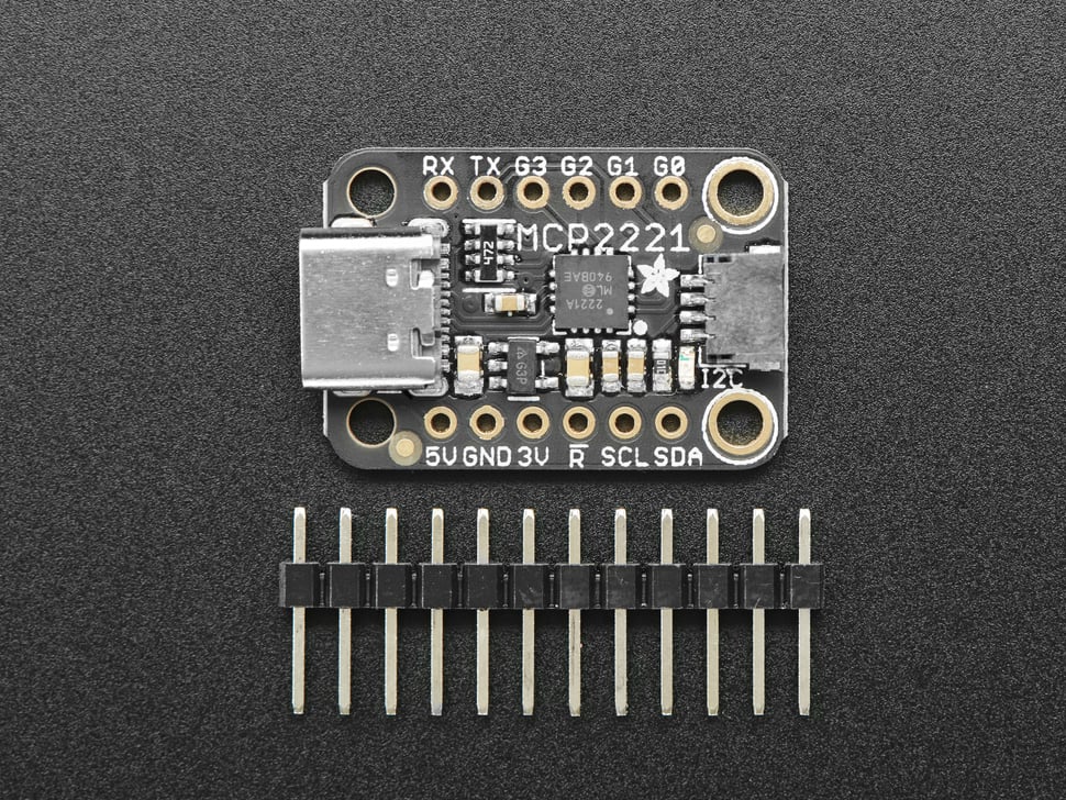 Adafruit MCP2221A Breakout - General Purpose USB to GPIO ADC I2C