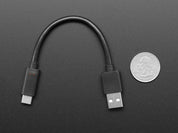 USB Type A to Type C Cable - 6" long