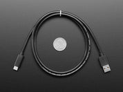 USB Type A to Type C Cable - approx 1 meter / 3 ft long