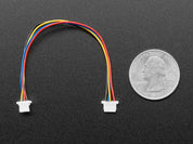 5-pin JST ESLOV to 4-pin JST SH STEMMA QT / Qwiic Cable