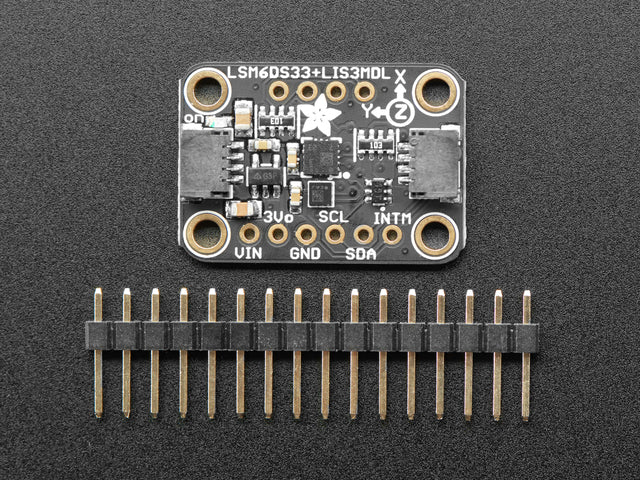 Adafruit LSM6DS33 + LIS3MDL - 9 DoF IMU with Accel / Gyro / Mag