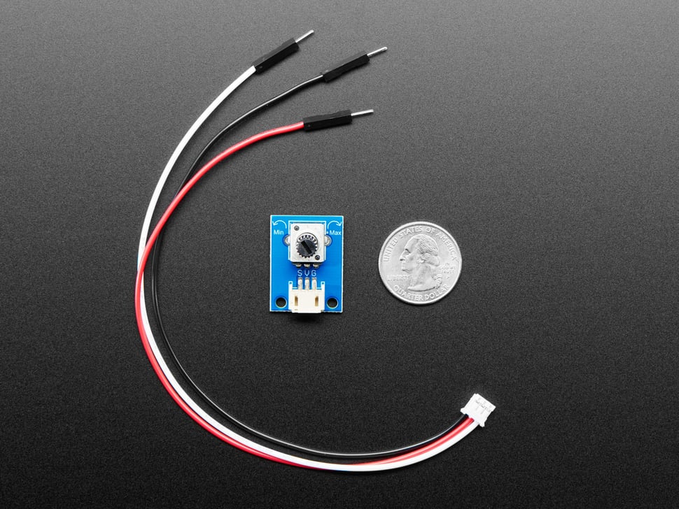 STEMMA Wired Potentiometer Breakout Board - 10K ohm Linear