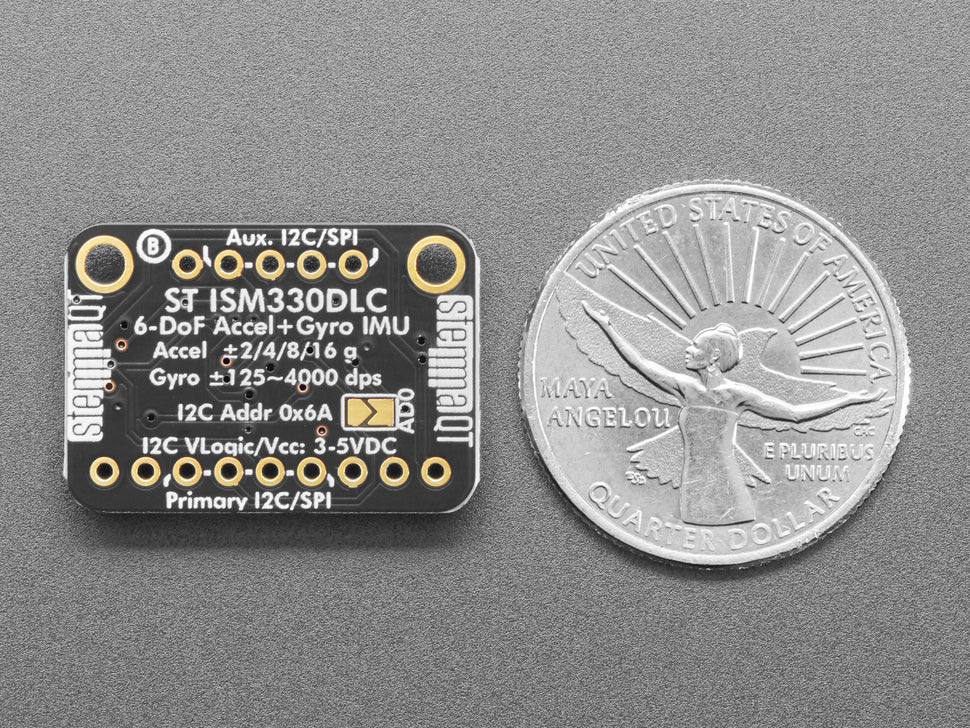 Adafruit ISM330DHCX - 6 DoF IMU - Accelerometer and Gyroscope