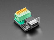 DE-9 (DB-9) Female Socket to Terminal Spring Block Adapter