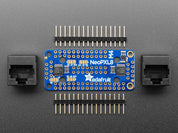 Adafruit NeoPXL8 FeatherWing for Feather M4 - 8 x DMA NeoPixels!