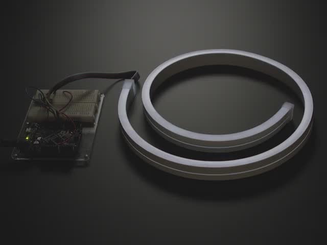 RGBW Neon-like LED Flex Strip - Cool White 5500K - 1 meter