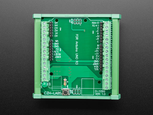 DIN Rail Terminal Block Adapter to Metro or Arduino Uno