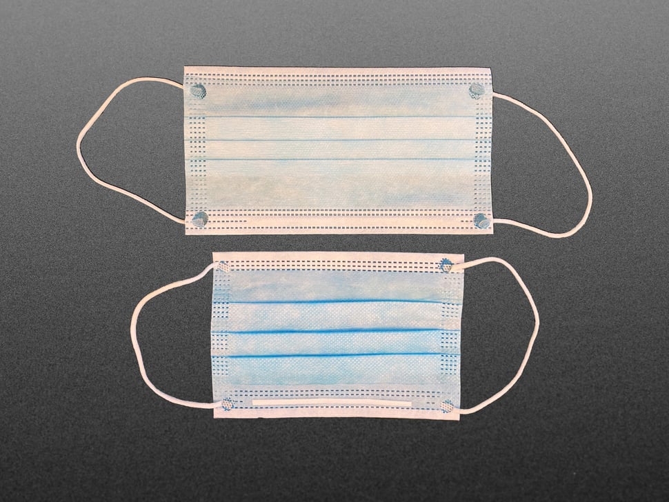 Child-Size Small Disposable Masks - Blue Surgical-Style - 20 pk