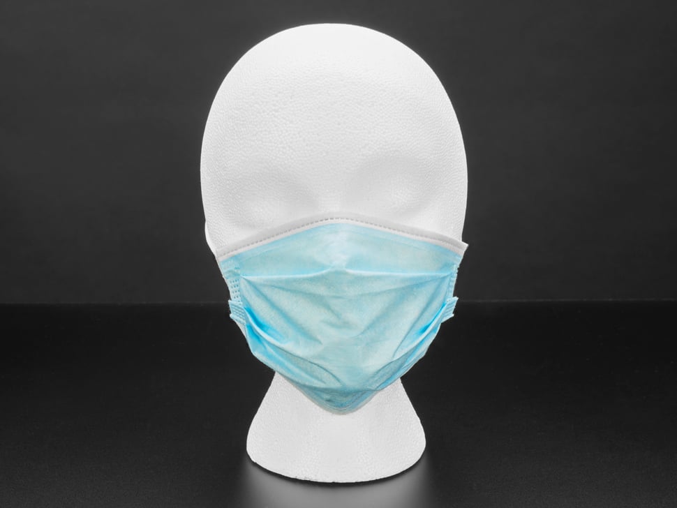 Child-Size Small Disposable Masks - Blue Surgical-Style - 20 pk