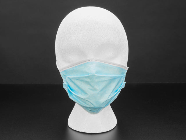 Child-Size Small Disposable Masks - Blue Surgical-Style - 50 pk