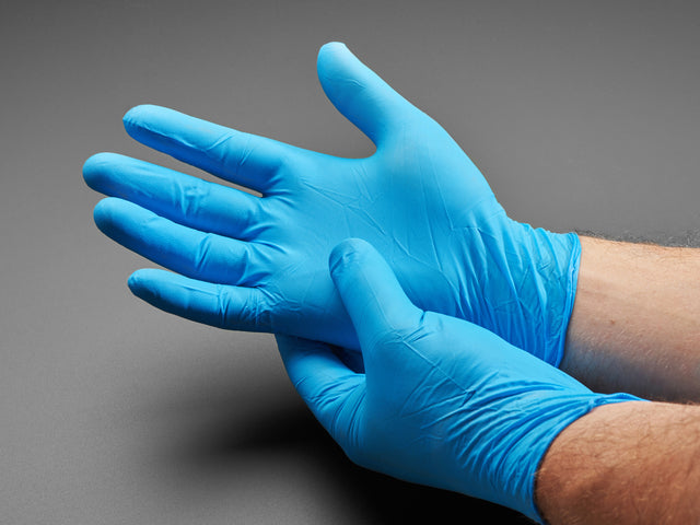 Large Nitrile Disposable Gloves - 100 Piece Glove Box