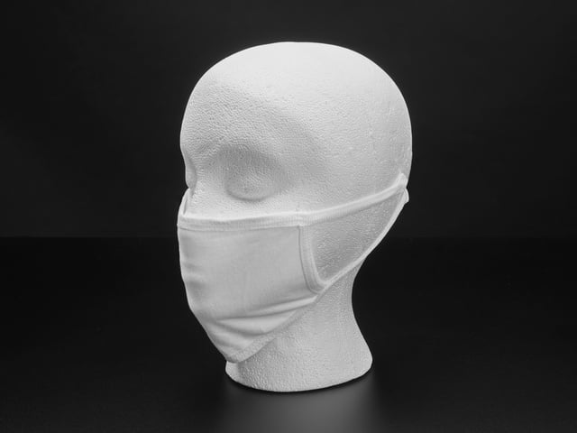 Simple 3-Layer Cotton Masks - Adult Size - 10 pack