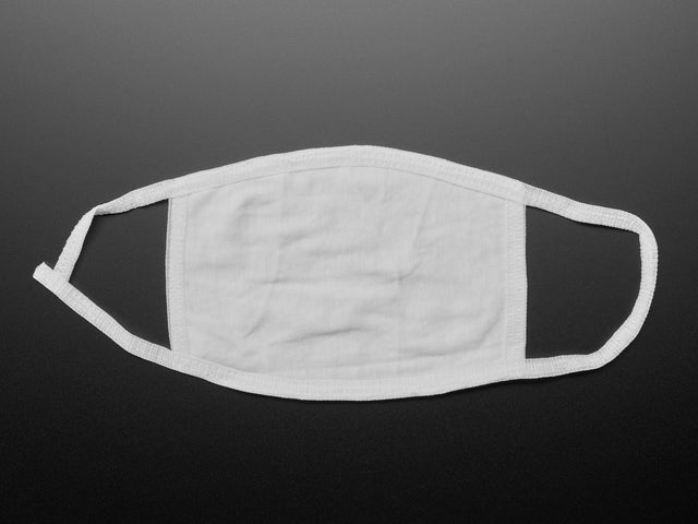 Simple 3-Layer Cotton Masks - Adult Size - 10 pack