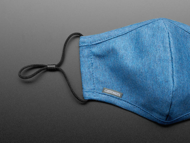 Adjustable Fabric Face Mask in Blue