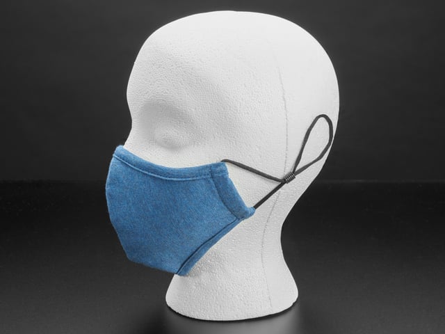 Adjustable Fabric Face Mask in Blue