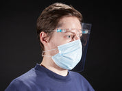 Face Shield with Glasses Frame