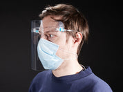 Face Shield with Glasses Frame