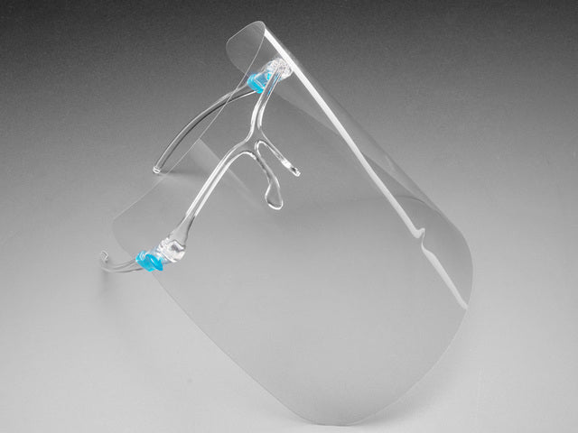 Face Shield with Glasses Frame