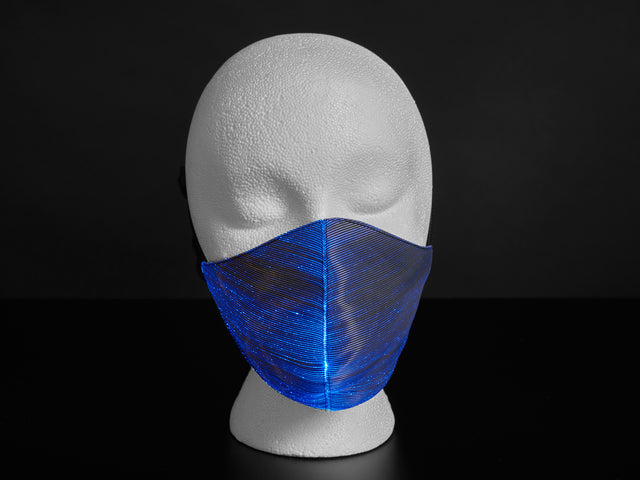 Face Mask With RGB LED Fiber Optic Fabric