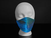 Face Mask With RGB LED Fiber Optic Fabric
