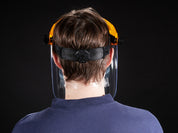 Round Covered Flip-Top Plexiglass Face Shield