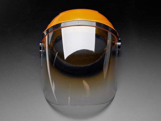 Round Covered Flip-Top Plexiglass Face Shield