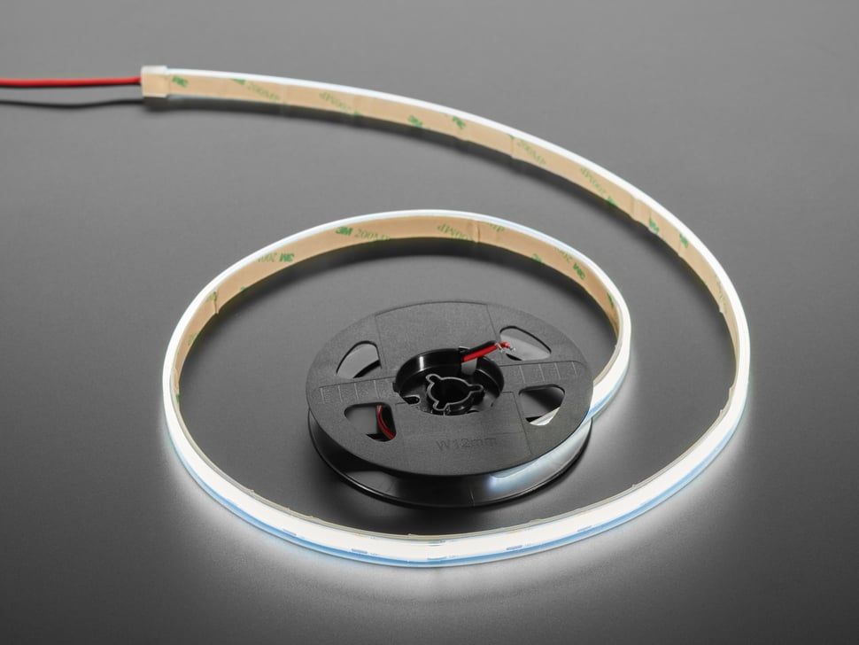 Ultra Flexible White LED Strip - 480 LED per meter - 1m long -