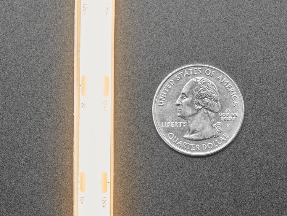 Ultra Flexible White LED Strip -  480 LED per meter - 1m long