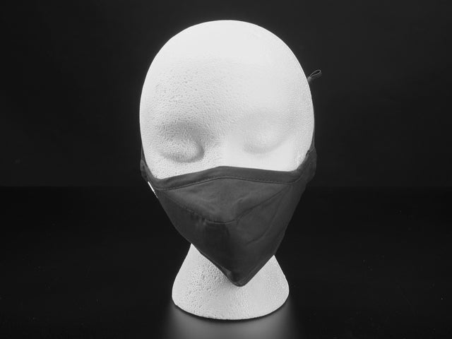 Adult PM2.5 Filtering Face Mask With 4 Filter Inserts - Black