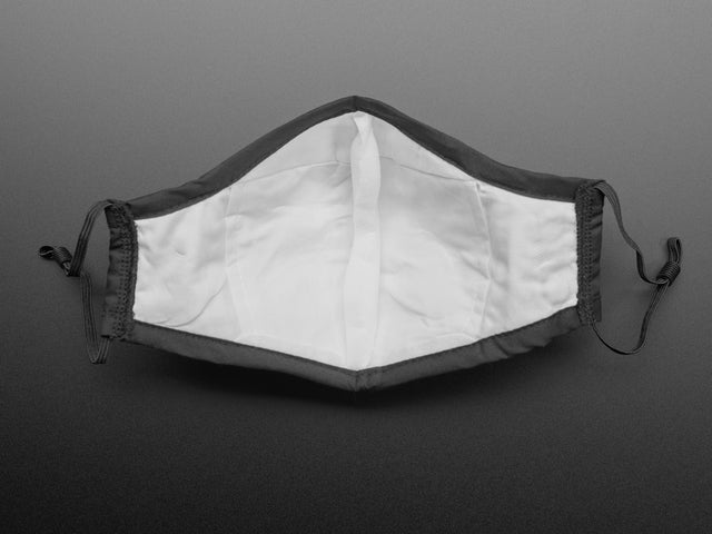 Adult PM2.5 Filtering Face Mask With 4 Filter Inserts - Black