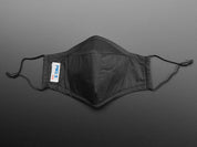 Adult PM2.5 Filtering Face Mask With 4 Filter Inserts - Black