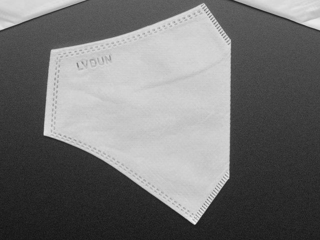 Adult PM2.5 Filtering Face Mask With 4 Filter Inserts - Black