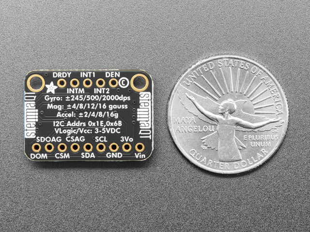 Adafruit 9-DOF LSM9DS1 Breakout Board - STEMMA QT / Qwiic