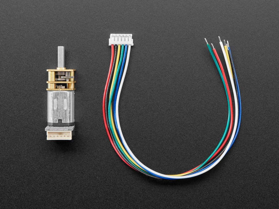 N20 DC Motor with Magnetic Encoder - 6V with 1:50 Gear Ratio