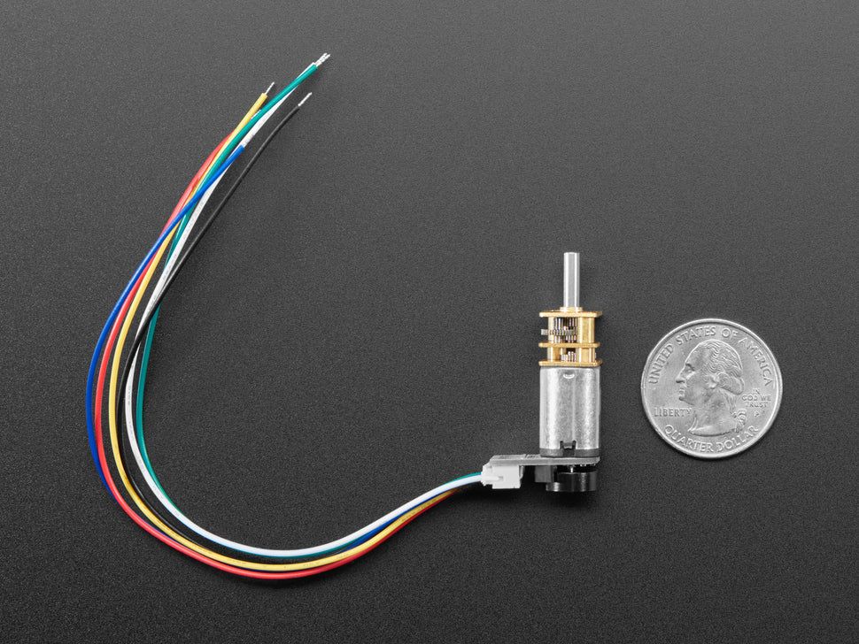 N20 DC Motor with Magnetic Encoder - 6V with 1:50 Gear Ratio